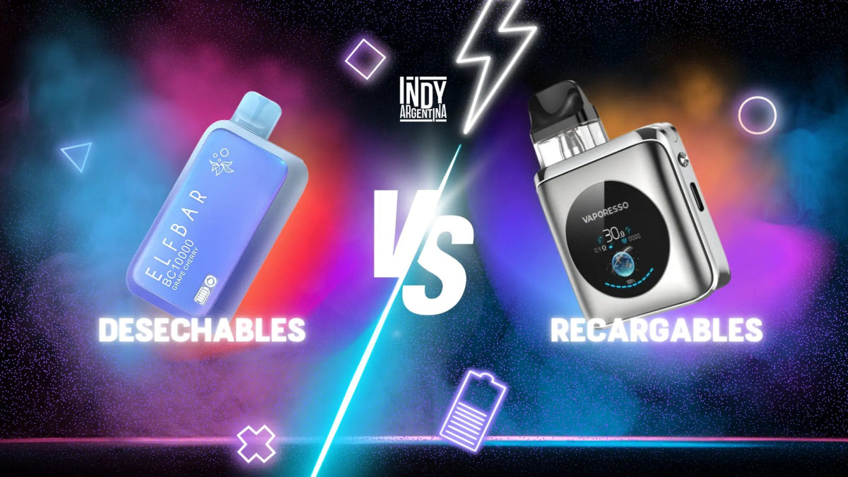 Vapes Recargables vs Vapes Descartables ¿Cuál me conviene más? - Indy Argentina